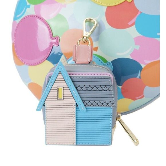 Loungefly Up Balloon House Figural Crossbody Bag With Coin Purse - Picture 5 of 7